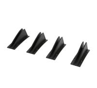 Protection Arrière Anti-Collision en Fibre Carbone - Bande, Lèvre, Spoiler, Diffuseur Et Splitter pour Pare-Chocs - Protection Anti-Rayures Voiture(Black)