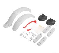 Protection arrière avec support de feu arrière pour Xiaomi M365 pour scooter professionnel utilisant du plastique ABS et un montage à base de fente pour plus de fiabilité (ensemble blanc - non)