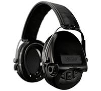 Protection auditive Sordin Pro - Casque antibruit actif pour la chasse - EN 352 - Coussinets en gel & bandeau en cuir