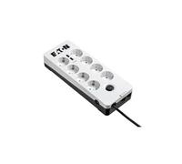 Protection Box 8 USB Tel@ Din - Protection contre les surtensions - CA 220-250 V - 2500 watt - connecteurs de sortie : 8 - blanc
