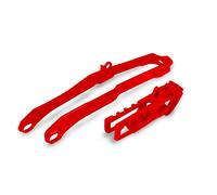 Protection Bras Oscillant Ufo Kit patin guide chaîne rouge