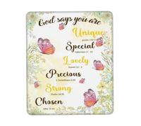 Protection Bureau Dieu Dit Que tu ES Un Papillon Mouse Pad Travail 25x30CM