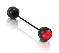 Protection cadre moto Compatible Avec Yamaha Pour YZF-R3 2015-2024 Curseurs Fourche Roue Avant Arrière Moto Capuchon Protection Contre Les Chocs(Red,Rear)