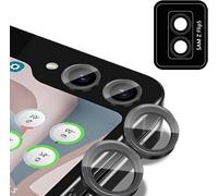 Protection Caméra Arrière Samsung Galaxy Z Flip 5 ¿ Cadre Alliage D'aluminium + Film Verre 9h Anti¿Reflets Oléophobe, Couverture 3d Complète Noir