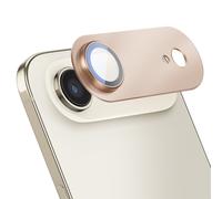 Protection Caméra Intégrale pour iPhone Air Cadre Aluminium avec Verre Trempé Dorée