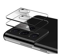 PHONILLICO Protection Caméra pour Samsung S21 Ultra [Lot de 2] Verre Trempe Lentille Appareil Photo Arrière Film Protection Anti Rayure