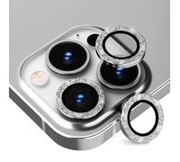 Protection Caméra - pour iPhone - 14 Pro/Pro Max - Verre Trempé - Aluminium Argenté - Anti-Rayures
