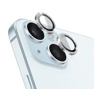 Protection Caméra pour iPhone 15/15 Plus en Verre Trempé et Aluminium Renforcé