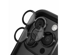 Protection d'objectif en verre trempé 9H compatible avec iPhone 15 Pro / 15 Pro Max Résistance aux chocs et aux rayures, haute clarté, protection