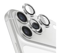 Protection Caméra pour iPhone 17 Pro à Paillettes en Verre Trempé Résistant Zanaé Argent