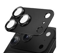 Protection Caméra pour iPhone 18 Pro en Verre Trempé avec Cadre Titane Noir