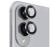 Protection Caméra pour Samsung S25 Edge Verre Trempé Contour Aluminium Enkay Noir