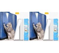 Protection Canape Chat Anti Griffe, 30cm x 3m Transparent Autocollant de Protection Anti Griffe Sticker Protege anape Griffe Chat avec 50 Clous de Fixation pour Meubles,Porte,Comptoirs (Lot de 2)