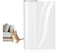 Protection Canape Chat Anti Griffe 44cm x 3m Sticker Transparent Autocollant Rouleau Protecteur de Rayure, pour Meubles Porte MurTapis Comptoirs