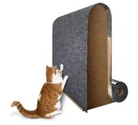 Protection Canape Chat Anti Griffe Canapé Mural Auto-adhésif Anti-Rayures for Chats, Bricolage, Protection des Pattes, aiguisage, Tapis réglable(Dark Gray,40x200cm)