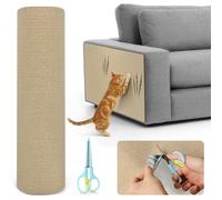 Protection Canape Chat Anti Griffe, Protecteur de Rayure Chat Protecteurs, Autocollant de Protection, Protecteur de Rayure pour Meubles Porte MurTapis Comptoirs 2mX40cm Kaki