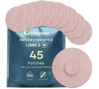 Protection Capteur Diabete - 45 x Patch Freestyle Libre 2 - Durable, Sans Colle au Centre, Non Irritant, Facile à Appliquer et à Retirer - Pour le Sport et le Quotidien - Beige