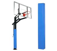 Protection Carrée De Poteau De Basket-Ball De 71 Pouces, Rembourrage pour Poteau De Garage Ou De sous-Sol, Coussinets en Mousse Auto-adhésifs pour Colonnes À Enrouler(Blue,2PCS Diameter 6"x6")