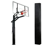 Protection Carrée De Poteau De Basket-Ball De 71 Pouces, Rembourrage pour Poteau De Garage Ou De sous-Sol, Coussinets en Mousse Auto-adhésifs pour Colonnes À Enrouler(Black,2PC Diameter 7"x7")