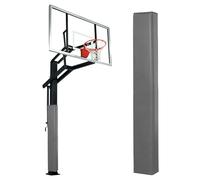 Protection Carrée De Poteau De Basket-Ball De 71 Pouces, Rembourrage pour Poteau De Garage Ou De sous-Sol, Coussinets en Mousse Auto-adhésifs pour Colonnes À Enrouler(Gray,2PCS Diameter 6"x6")