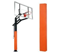 Protection Carrée De Poteau De Basket-Ball De 71 Pouces, Rembourrage pour Poteau De Garage Ou De sous-Sol, Coussinets en Mousse Auto-adhésifs pour Colonnes À Enrouler(Orange,2PC Diameter 7"x7")