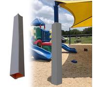 Protection carrée pour Poteau de Basket-Ball - Protection intégrale pour Une sécurité optimale en extérieur, prévient Les blessures sur Les terrains de Jeux