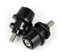 Protection Chute Moto pour Kawasaki Z900 RS SE Z650 Z800 Z1000SX ZX6R ZX10R Ninja 650 400 Moto CNC 8MM Bras Oscillant Bobines Curseur Support Vis(Noir)