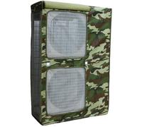 Protection Climatiseur Exterieur Central, Couvercle de Climatiseur Extérieur avec Grille D'Aération, pour Toutes les Saisons(Green,110x150x45cm/43x59x18in)