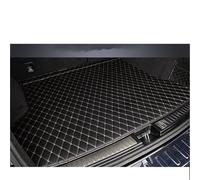 Protection Coffre pour Peugeot 5008 2017 2018 2019 5 Sièges Coffre Arrière Tapis De Sol Plateau Boue Cuir Voiture(Black Red C)