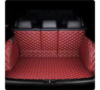 Protection Coffre Tapis Coffre Voiture Cuir, Protection pour Arrière, Accessoires D'intérieur pour Mercedes pour Benz EQE 2022 Tapis Coffre(VIN Rouge)