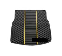 Protection Coffre Voiture pour Megane 3 Coupé Grandtour pour Duster pour Clio pour Grand Tour pour Captur II Tapis Coffre(Black and Yellow)