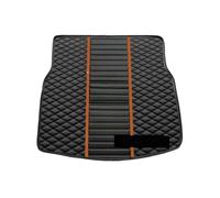 Protection Coffre Voiture pour Megane 3 Coupé Grandtour pour Duster pour Clio pour Grand Tour pour Captur II Tapis Coffre(Black and Orange)