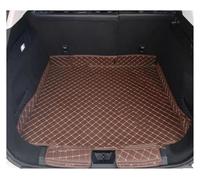Protection Coffre Voiture Tapis Coffre Arrière en Cuir pour MG HS EHS 2025 PHEV - Protection Plancher Plateau Chargement(Brun)