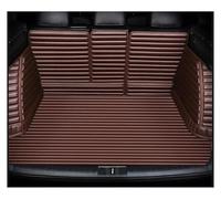 Protection Coffre Voiture Tapis Coffre Intégral 5D À Rayures pour BMW Série 1 E81 E82 E87 F20 F21(Café)