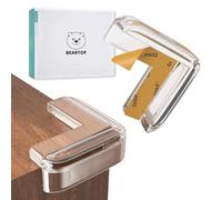Protection Coin de Table de BEARTOP - avec Colle de TESA - Forte Adhérence - Protège Les Bébés - Transparent et Discret - Protection Bebe Maison - Securite Enfant