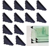 Protection Coin De Table En Verre, 12Pcs Triangle Coin Protecteur, Protections D'angle D'Étagère De Table En Verre En Plastique