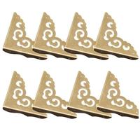 Protection Coin de Table,Garde d'angle en cuivre pour Meubles,Protection d'angle,Déco Edge Coin Protector,pour Bijoux Coffre à vin Coffret Cadeau Coque en Bois,Protecteurs d'angle du Coin recouvert