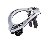 Protection Col Moto LEATT 3.5 Blanc Noir Certification CE