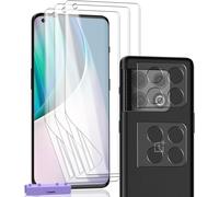 Protection Compatible With Oneplus 10 Pro, Oneplus 10 Pro Screen Protector Film Tpu Flexible No Tempered Glass 3 Pieces And Oneplus 10 Pro Tempered Glass Lens 2 Pieces Hd Transparent