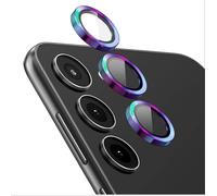 [Protection Complète Caméra Arrière Protecteur Compatible Avec Samsung Galaxy S24 Fe, [Double Protection] Metal + Verre Trempé, Verre Trempé Camera - Colorful