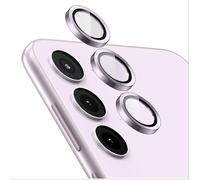 [Protection Complète Caméra Arrière Protecteur Compatible Avec Samsung Galaxy S24 Fe, [Double Protection] Metal + Verre Trempé, Verre Trempé Camera - Purple