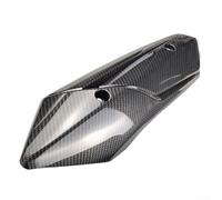 Protection contre la chaleur du tuyau d'échappement de moto - Anti-brûlure - Matériau ABS léger - Facile à installer pour les longues distances - Noir (transfert d'eau)