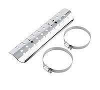 Protection contre la chaleur pour moto, trou universel pour pot d'échappement droit (argenté)