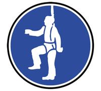 Protection Contre La Chute Obligatoire - 20cm - Sticker/Autocollant