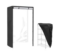 Protection Contre La Poussière Pour Étagère - Housse En Tissu Oxford, Protection D'étagère En Fil Métallique | Bouclier D'étagère De Grille Anti-poussière, Couverture À Glissière Résistante À L'eau Dé
