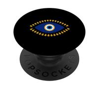 Protection Contre Le Mauvais œil Bleu doré Nazar comme Radiant Boho PopSockets PopGrip Adhésif