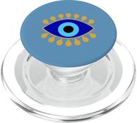 Protection Contre Le Mauvais œil en Bleu doré Nazar comme Boho Spiritual PopSockets PopGrip pour MagSafe