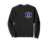 Protection Contre Le Mauvais œil en Bleu doré Nazar comme Boho Spiritual Sweatshirt