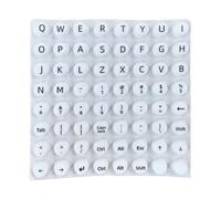 Protection contre les bulles pour clavier : couverture longue pour ongles, protection résistante à l'usure, accessoire de bureau avec matériau souple pour écrire facilement, éléments essentiels de