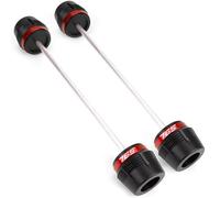 Protection Contre Les Chutes Moto pour Triumph Street Triple 765RS 765R 675 R RX 2017 - 2024 Protecteur Moto Axe Roue Avant Arrière Fourche Curseur Collision(765 Front Rear-Red)